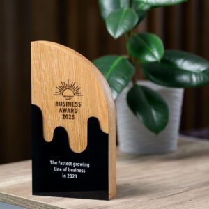 Wooden Business Award Plaque