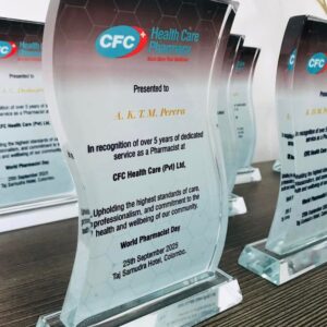 Curved Glass Appreciation Plaque